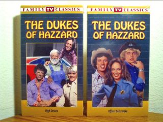 DUKES OF HAZZARD TV JOHN SCHNEIDER TOM WOPAT 2 VHS BRAND NEW FACTORY