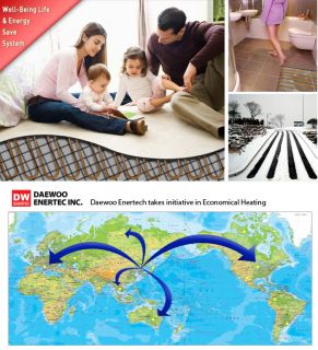 Floor Electric Heating Cable Mat Mesh Tile Radiant Warm with