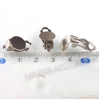100x Flat Pad Clip on Earring Findings Free P P 160320