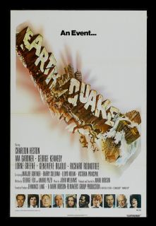 Earthquake 1sh Orig Movie Poster Tri Fold C8 C9 1974