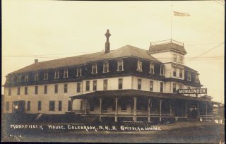 Colebrook NH New Hampshire MT Monadnock Hotel 1915 RPPC