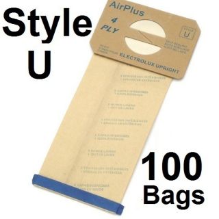 100 Electrolux Upright Vacuum Bags Style U Epic Genesis Prolux