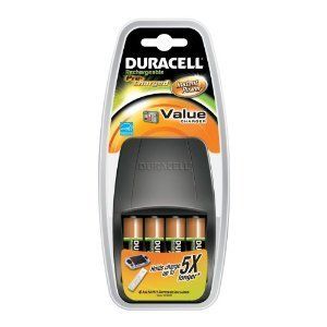 Duracell Value Charger With 4AA Pre Charged Rechargeable Nimh