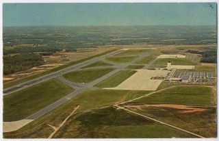 Greer SC Early Greenville Spartanburg Airport Postcard