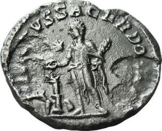 authentic ancient roman coin elagabalus ar denarius obverse imp