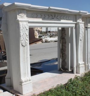 description newly finished marble fireplace mantel i just returned