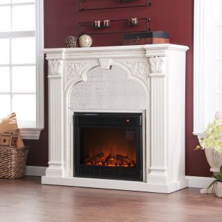 Andorra Electric Fireplace Ivory