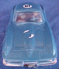 Vintage 60s Eldon Big 100 Mustang Corvette Slot Car Set