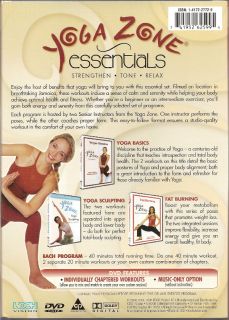 Yoga Zone Essentials 3 DVD Set All Levels ABS Fat Burn 741952625995