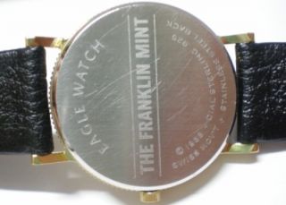 franklin mint ltd ed 1986 eagle watch by gilroy roberts nr