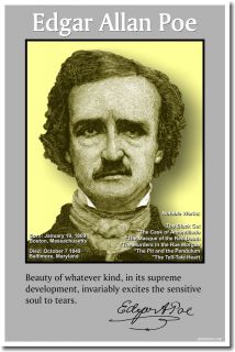 Edgar Allan Poe American Author Writer Classroom New School