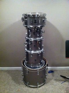 DW Performance drum set Titanium Sparkle Jazz set up 20 10 12 14FT w