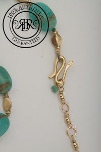 Elizabeth Showers $1095 Turquoise Necklace Bracelet Set 50623