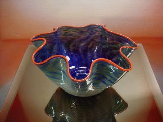 Eben Horton Turkishblend Folded Bowl Studio Art Glass