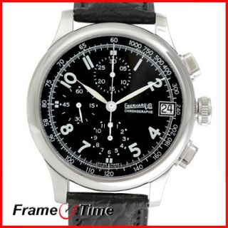 Eberhard Co Traversetolo Chronographe Automatic Black 31051 3STR Watch