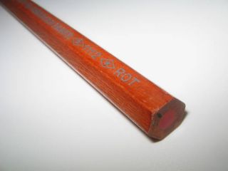 Vtg Eberhard Faber Red Color Pencil 112 Large Diameter