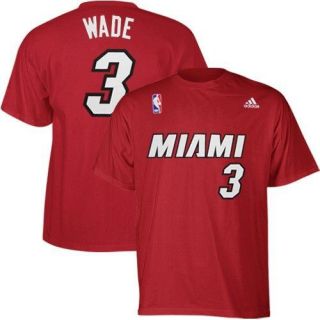 Miami Heat Dwyane Wade RED Jersey T Shirt sz XL