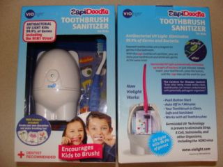 NEW Childrens Toothbrush Sanitizer Zapi Doodle With Toothbrush Unisex