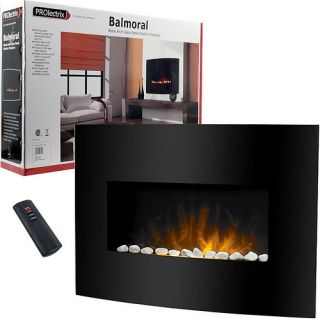 Prolectrix Balmoral Electric Fireplace Heater w Remote