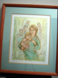 Edna Hibel Mother and Children Lithograph