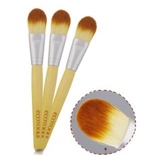Ecotools bamboo foundation brush makeup tools face cosmetic