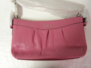 Coach East West Duffle Ashley Leather Orchid Silver F15512