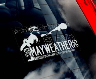 Floyd Mayweather Jr   Car Window Sticker   WBC Welterweight Boxing