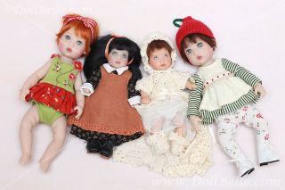  KISH Rileys World 6 FULL RESIN Baby Doll ELLERY + extras   RARE, HTF