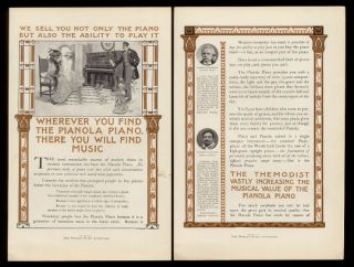 1907 Edvard Grieg Enrico Cariso Photo Endorsements Pianola Piano Print