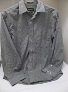 Mens Eddie Bauer Long Sleeve Shirt Button Front Wrinkle Resistant Size