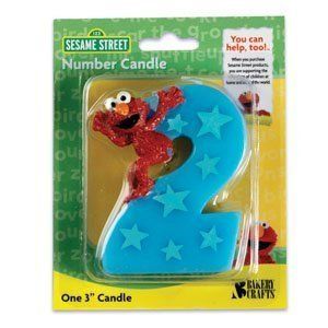 Sesame Street 2 Elmo Birthday Candle Party Supplies
