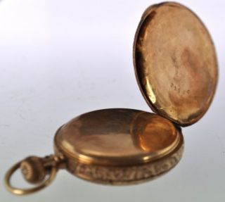 1888 Elgin Pocket Watch Multi Tone 14k Solid Gold Solidarity Hunters