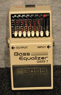 Used Boss GEB 7 Bass Equalizer Effects Pedal 761294036884