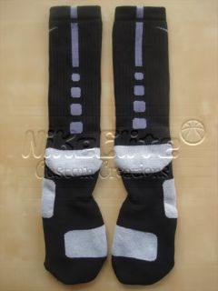 Nike Elite Basketball Socks 8 12 L Black Cool Gray