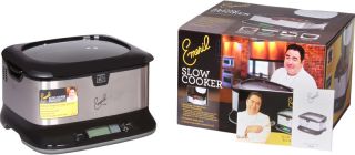 Tfal SD5000001 Slow Cooker w 6 Qt Ceramic Bowl Auto Temp Food Warmer