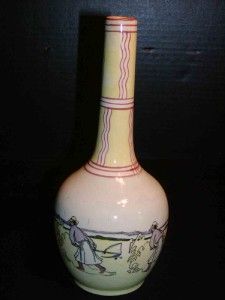 signed fischer emil budapest hungarian pottery vase