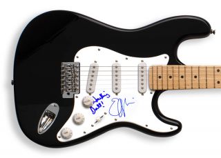 Emmylou Harris Autographed Guitar Lyrics Wrecking Ball PSA UACC RD COA