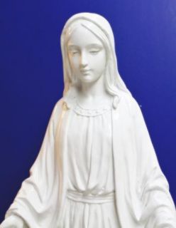 White Blessed Virgin Mary Indoor Outdoor Garden Statue