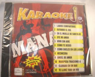 Mana Rock En Espanol Karaoke CD Graphics Pistas Musical