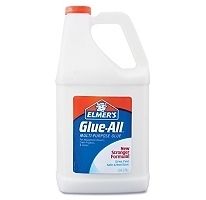 Elmers All Purpose Glue All Non Toxic White Washable Bottle 1 Gallon