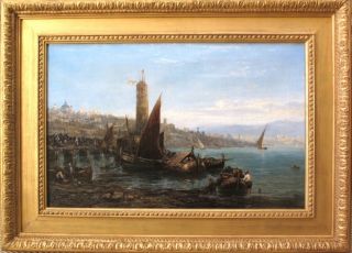 Edwin Hayes R H A 1819 1904 Signed Oil to £40 000 Genoa Italy Large