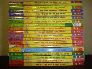 Lot of 18 Geronimo Stilton Scholastic Chapter Children Books V28