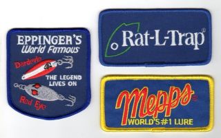 Fishing Patches Eppingers Mepps Rat L Trap Lures Hooks Lines Rods