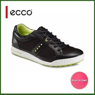 Ecco Street Premier Golf Shoes Textile Black Black US 11 11 5 EU 45