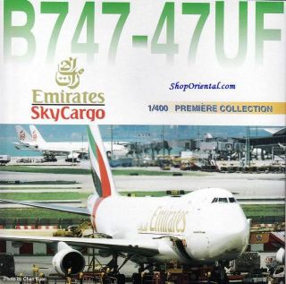 Dragon Wings Emirates Airlines B747 1 400 Diecast Freight Plane Model