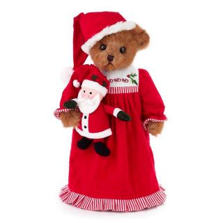 Bearington Susie Sweet Dreams Holiday Teddy Bear on Stand