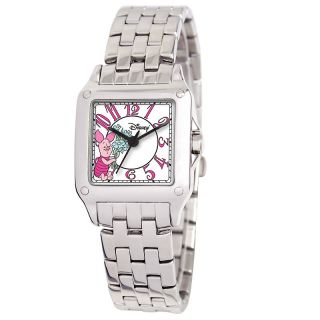 Disney™ Womens Silvertone Piglet Bracelet Watch