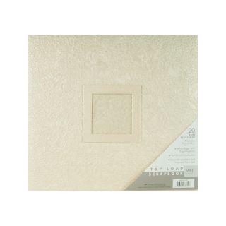 Scrapbooking Handmade Postbound Album 12 x 12   Ivory Gardenia