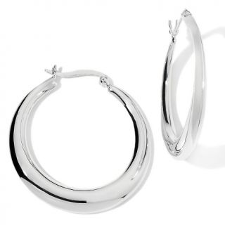 Jewelry Earrings Hoop Sterling Silver Polished Hoop Earrings