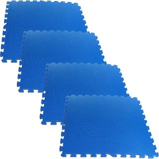  & Hardware Automotive Ultimate Comfort Blue Foam Flooring   4 piece